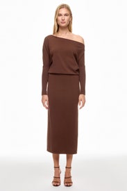 Janese Off The Shoulder Midi Dress by SIMKHAI