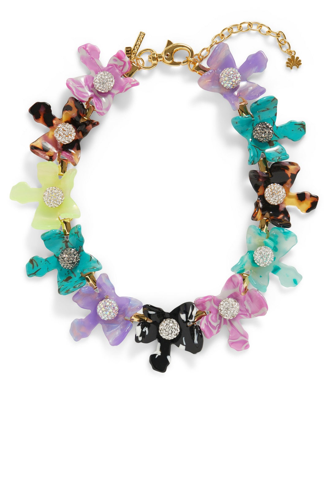 Crystal Lily Collar Necklace by Lele Sadoughi 1