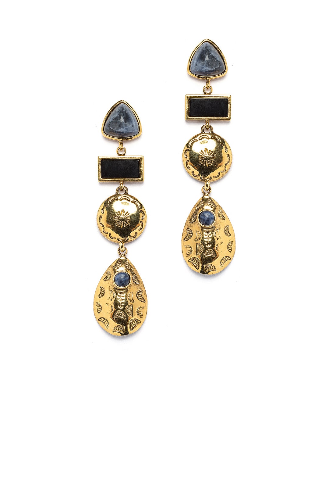 Concho Column Earrings by Lizzie Fortunato