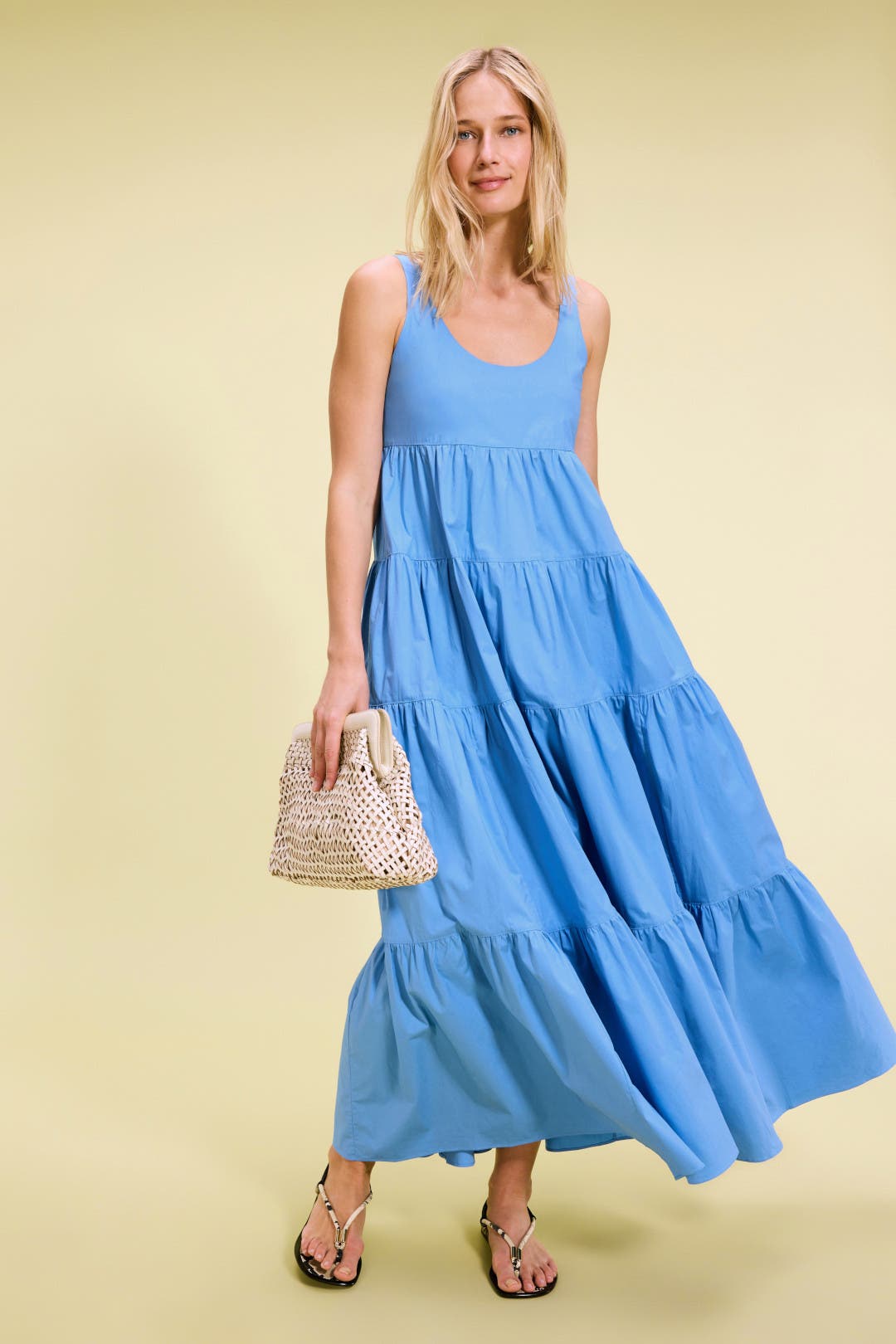 Scoop Neck Tier Dress by MICHAEL KORS | Rent the Runway