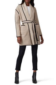 Shawl Collar Sweater Coat by White + Warren