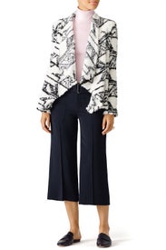Black Printed Knit Cardigan by BB Dakota