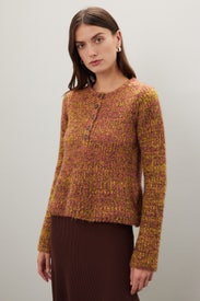 Livi Bell Sleeve Henley by Central Park West