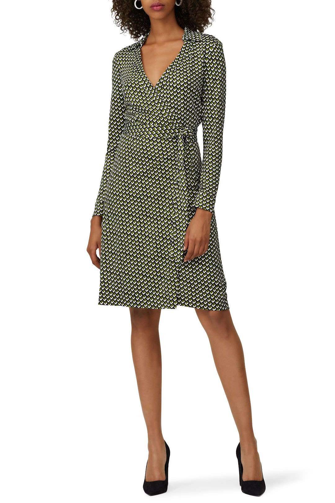 New Jeanne Two Silk Wrap Dress by Diane von Furstenberg 0