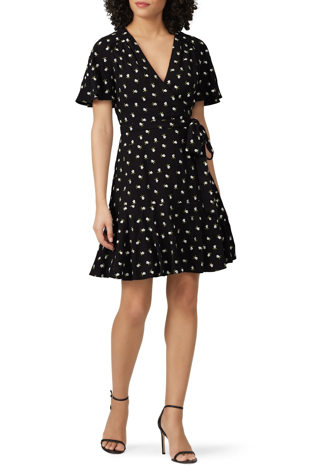 Mini Floral Wrap Dress by Jill Jill Stuart 0