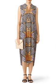 Sunrise Print Shirtdress by Mara Hoffman