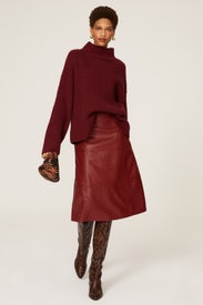 Ruby Red Turtleneck Sweater by Sweet Baby Jamie