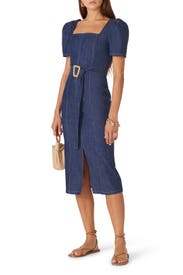 Denim Candelaria Dress by Shoshanna