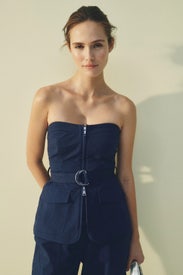 Belted Bustier Top by SIMKHAI