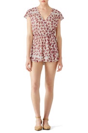 Red Ashby Romper by TULAROSA