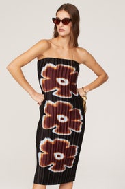 Flower Pleated Dress by Arthur Apparel