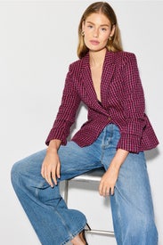 Collared Tweed Blazer by Derek Lam 10 Crosby x RTR