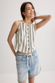Elis Sleeveless Button Up Top by Fifteen Twenty