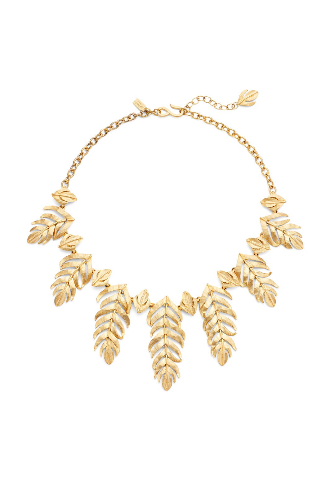 Gold Feather Necklace by Kenneth Jay Lane 1