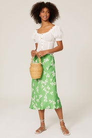 Sheer White Peasant Blouse by Louna