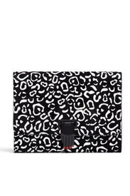 Leopard Nokki Hand Clasp Clutch by Opening Ceremony Accessories