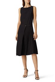 Pleated Black Dress by Rabanne