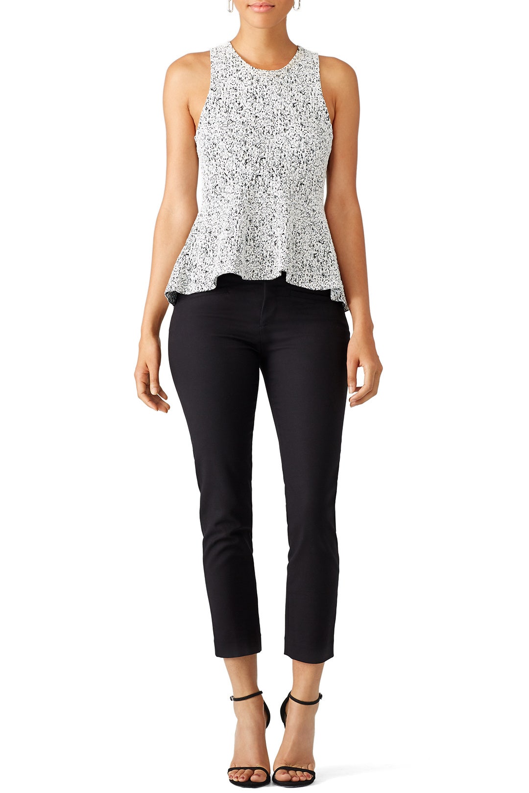Grey Colisha Peplum Top by Theory 0