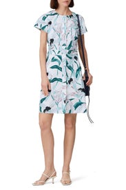 Ivory Bloom Shirtdress by Tory Burch