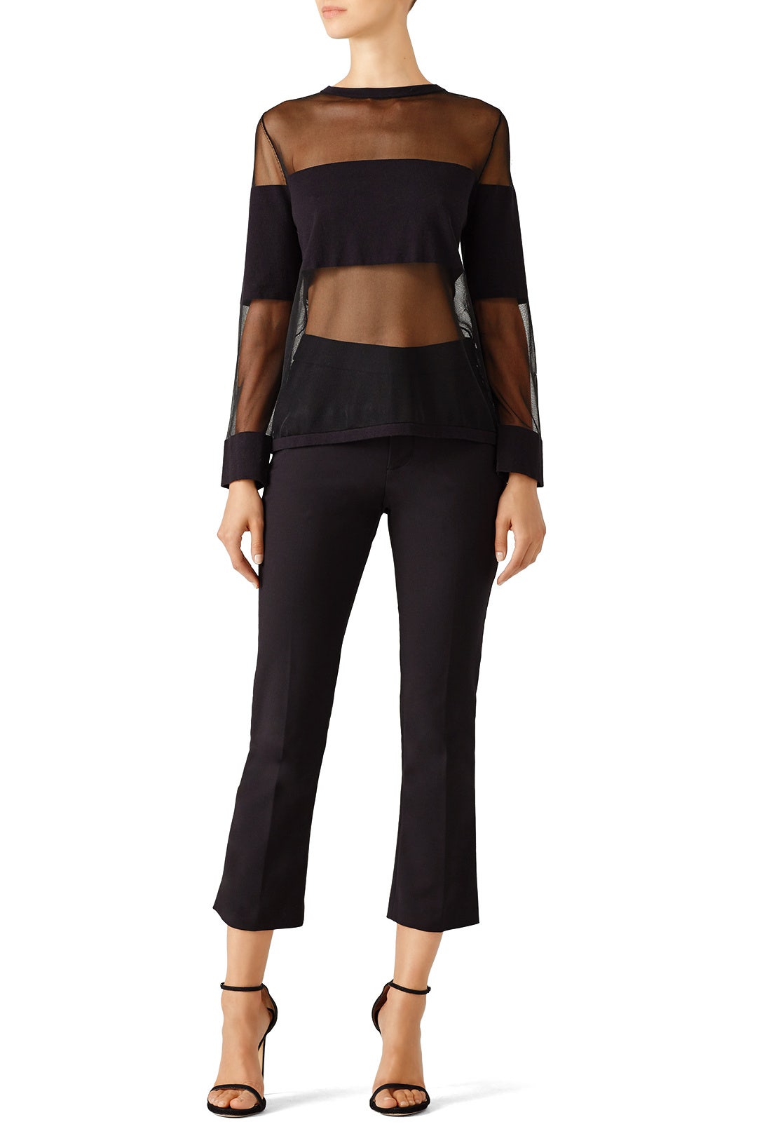Black Reality Mesh Top by FINDERS KEEPERS 0