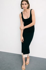 Luxe Cotton Silk Layered Tank Dress by NAADAM