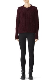 Popcorn Cable Wool Pullover by 3.1 Phillip Lim
