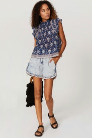 Brigitte Border Top by Sea New York