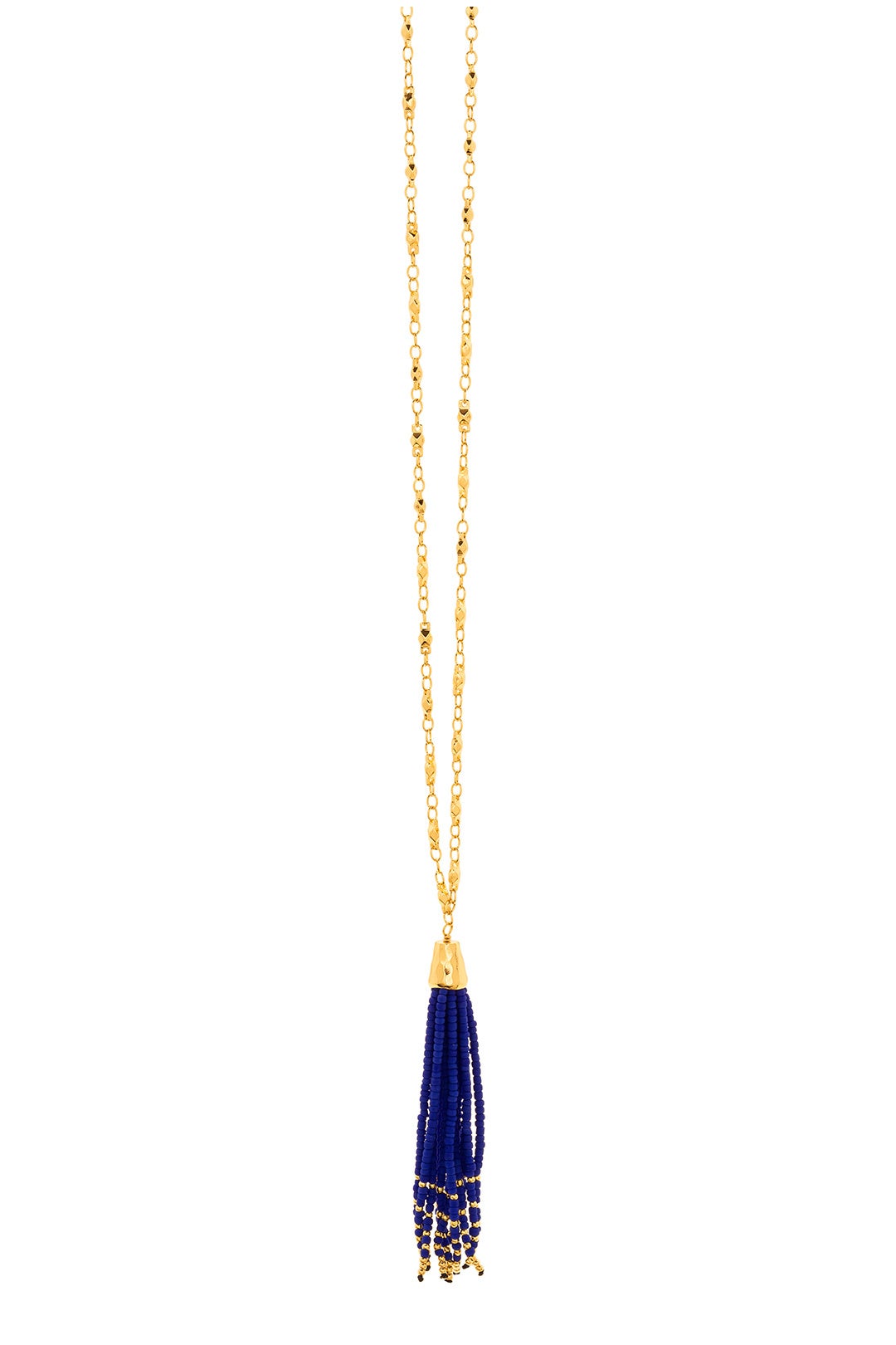 Blue Salina Beaded Long Necklace by Gorjana Accessories 1