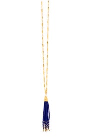 Blue Salina Beaded Long Necklace by Gorjana Accessories