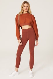 Cropped Logo Sweatshirt by Hervé By Hervé Léger