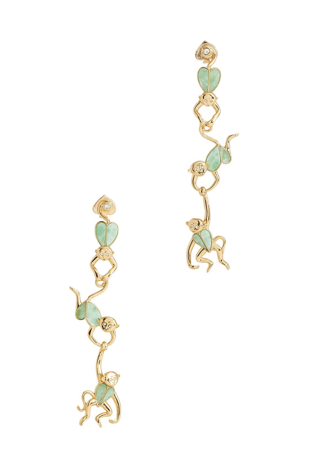 Green Linear Monkey Earrings by kate spade new york accessories