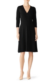 The Perfect Black Wrap Dress by Leota