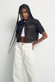 HALSTON DENIM TOP by Lioness