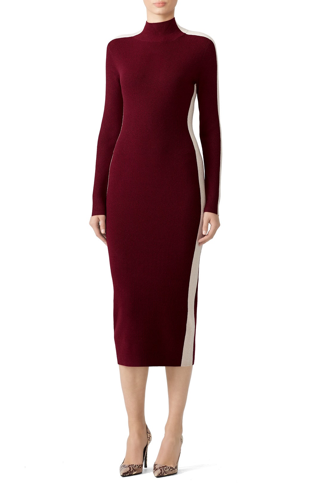 Red Side Stripe Sheath by Susana Monaco 0