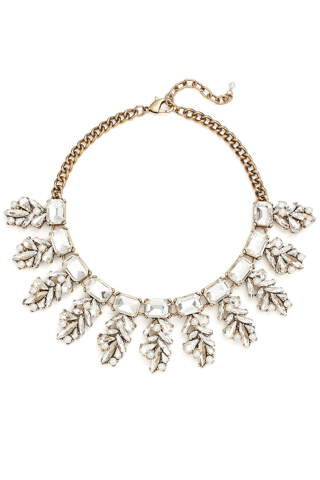 Crystal Leaf Necklace by Slate & Willow Accessories 0