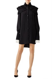 Black Ruffle Shirtdress by ADEAM