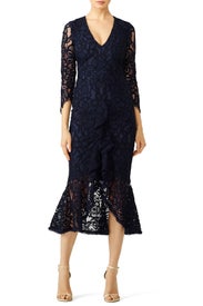 Navy Nadege Dress by Alexis