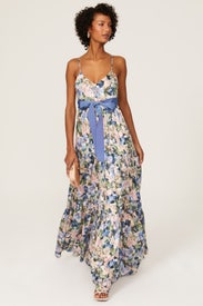 Butterfly Belted Gown by Badgley Mischka