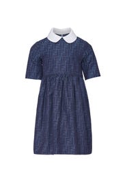 Kids Stitch Blue Dress by Fendi Kids