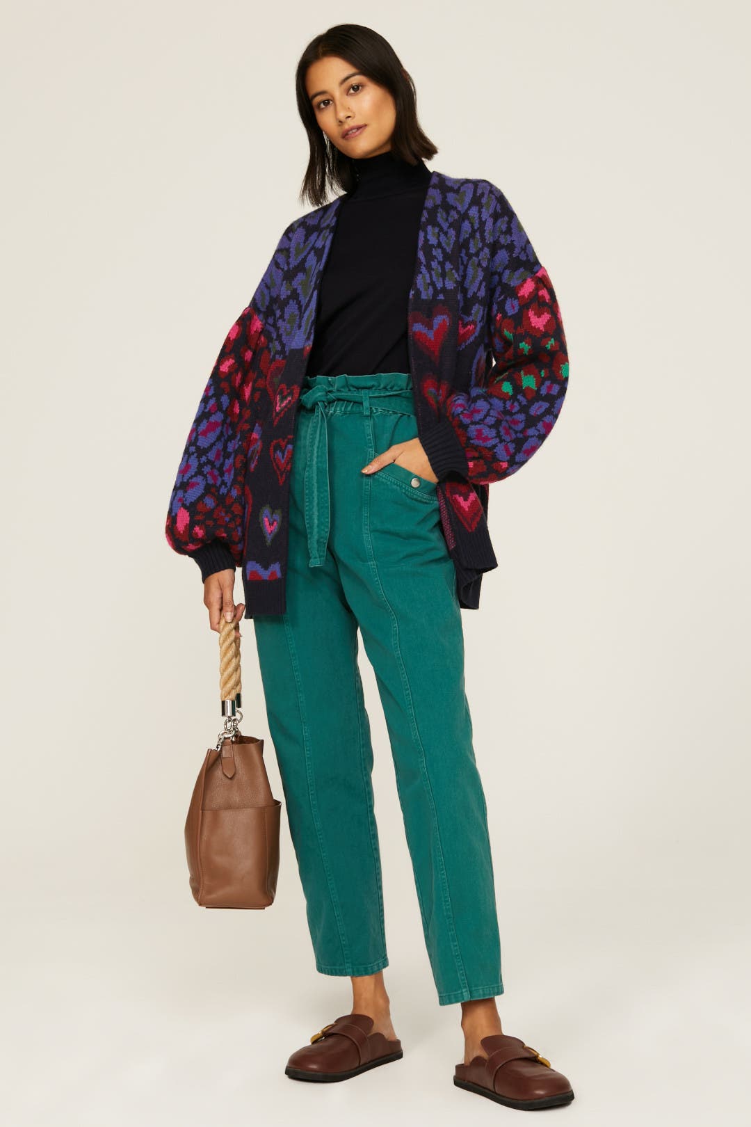 Ikat Dyed Hearts Cardigan by FARM Rio | Rent the Runway