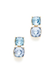 Shades of Blue Crystal Drop Earrings by Kenneth Jay Lane