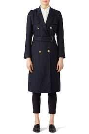 Navy Chic Trench Coat by The Kooples