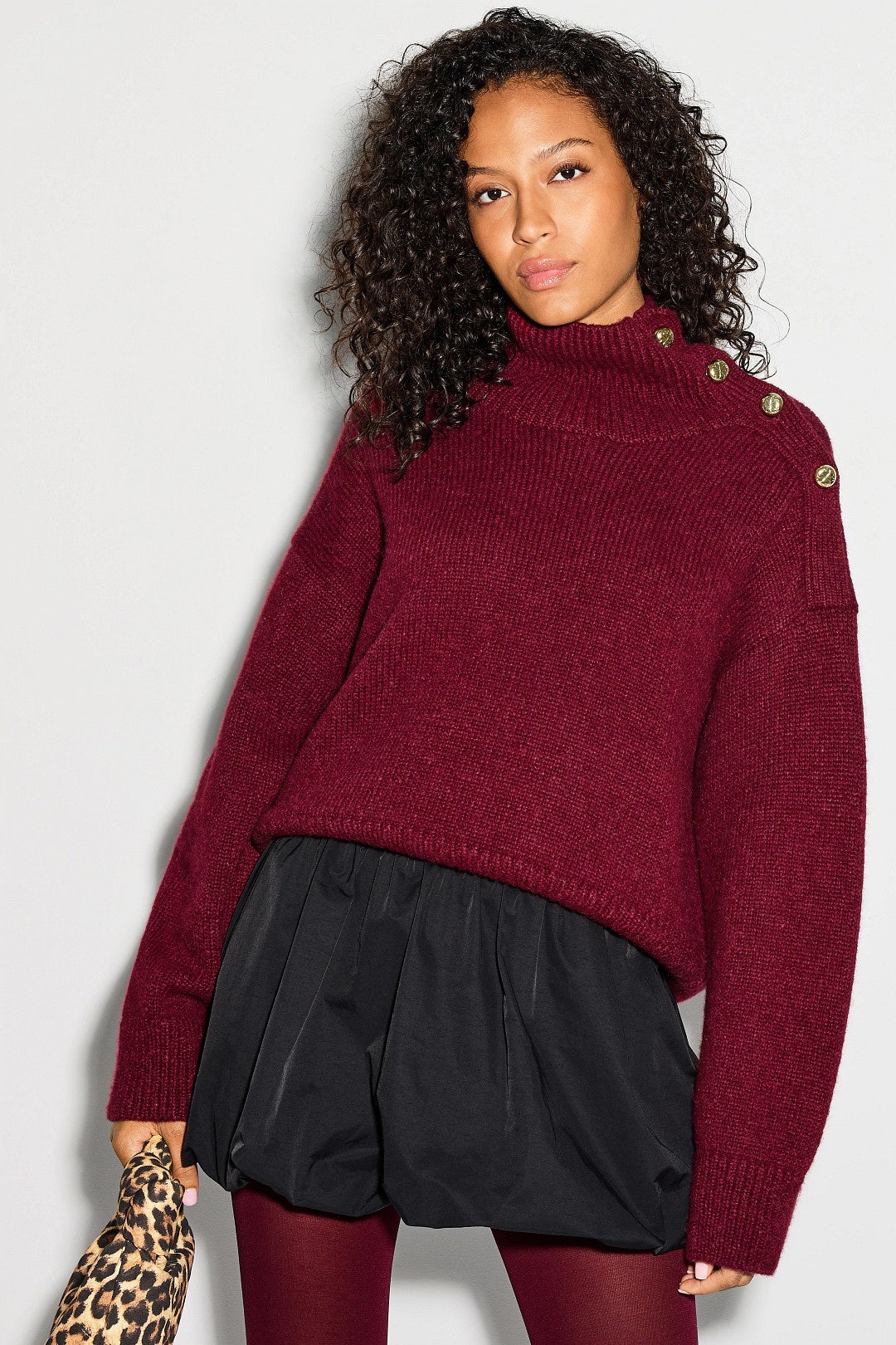 Turtleneck With Bauble Buttons by kate spade new york 0