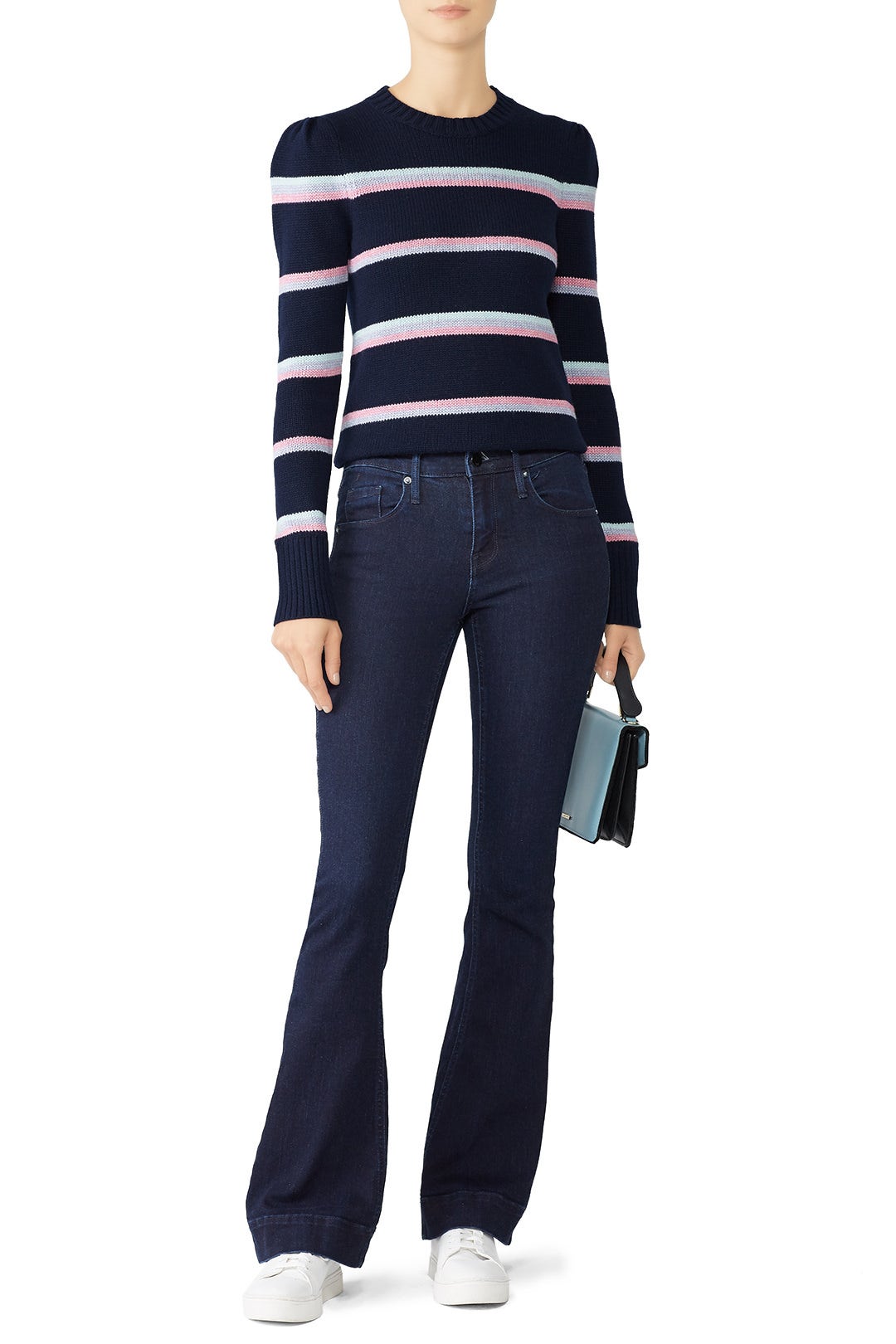 Multi Stripe Pullover by La Vie Rebecca Taylor 0