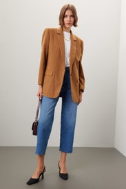 Oversized Blazer in Pinstripe by Madewell