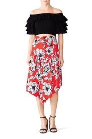 Oliver Print Skirt by Marissa Webb