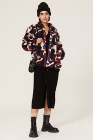 Camo Elliot Sherpa Shirt Jacket by rag & bone