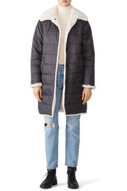 2 Be Real Faux Fur Puffa Coat by Sanctuary