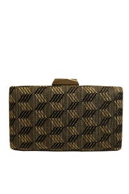 Raffia Box Clutch by Sondra Roberts