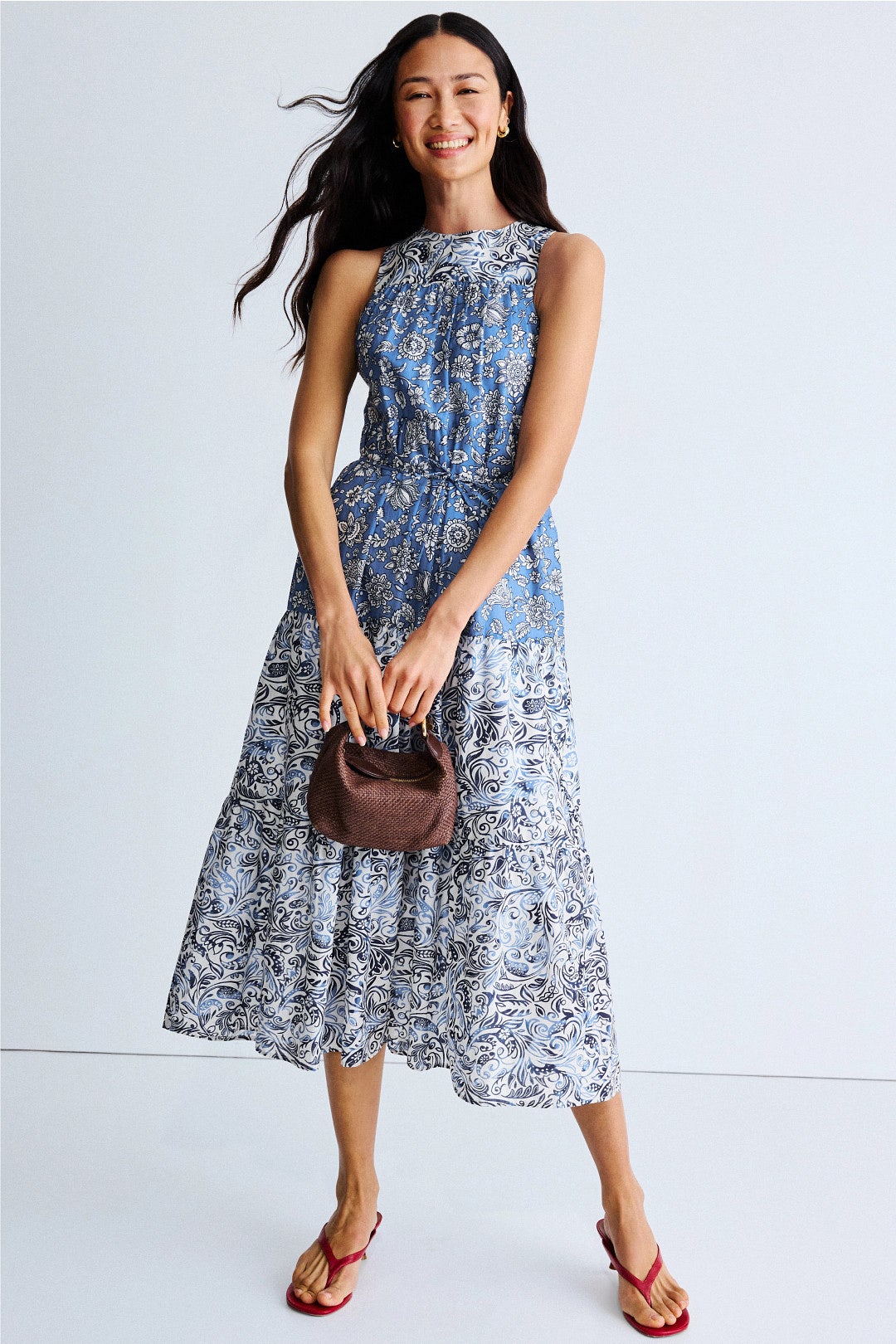 Waist Detail Midi Dress by The Good Journey | Rent the Runway
